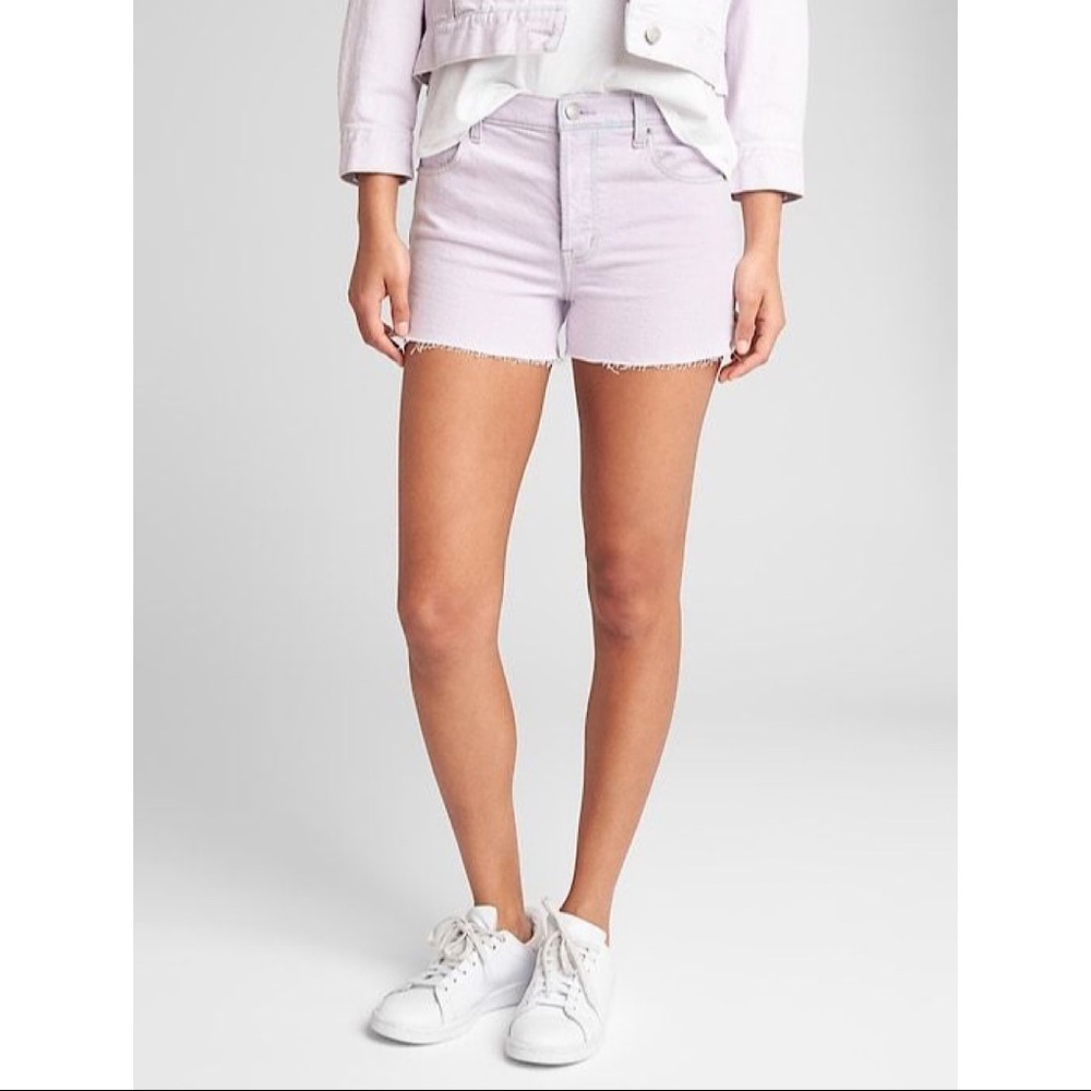 GAP High Waisted Indigo Wash Denim Shorts, sz 31T